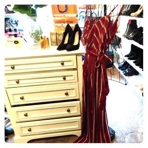 Strip Burgundy jumpsuit